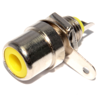 Yellow Phono RCA Chassis Socket Solder Terminal End Pack of 10