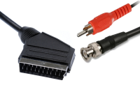 CCTV BNC Plug & Phono Audio to TV Scart  Converter Cable 1.5m