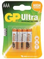 GP AAA 1.5V Ultra High Performance Alkaline Battery Pack of 4
