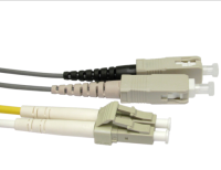 OM1 Grey Fibre Optic LC SC Duplex MM 62.5 125 Patch LSZH Cable 2m