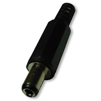2.5mm DC Power Solder Plug End Connection For CCTV Cable Strain Relief