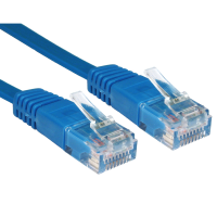 FLAT BLUE Ethernet Network LAN Patch Cable LSOH LSZH Low Smoke  0.5m