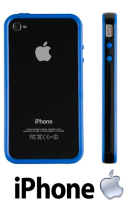 Kensington iPhone 4 & 4S Protective Band Case Bumper Cover Blue