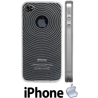 Kensington iPhone 4 4S Protective Silicone Grip Case Cover Clear Swirl