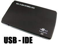 2.5" Laptop External Data Storage Ultra Slim HDD Caddy USB to IDE
