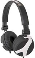 QTX QX40 Stereo OFC Leather Cushioned Foldable Headphones White 1.5m