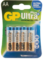 GP AA ULTRA PLUS High Performance Alkaline Battery pack of 4
