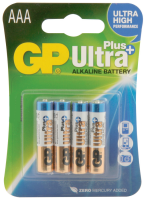 GP AAA Plus Ultra High Performance Alkaline Battery pack of 4