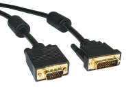 24 + 5 DVI-A Male to VGA Male 15 Pin Video Cable 2m