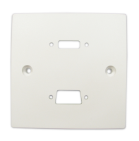 Pre Drilled Mounting Wall Faceplate for HDMI & VGA Panel Stubs White