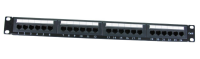 Cat6 Gigabit 19 Inch Rack Mountable Patch Panel 24 Port 1U & Back Bar