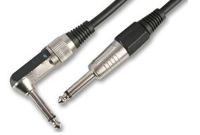 6.35mm Right Angled SHIELDED Guitar Lead 6.35mm Male Audio Cable  3m