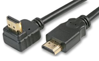 HDMI Right Angled High Speed 1.4 3D TV Plug to 90 Degree Plug Cable 5m