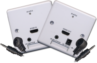HDMI Extender Over Network Ethernet LAN Wallplates inc IR Repeater Kit