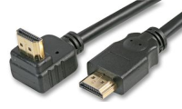 HDMI 1.4 High Speed 3D TV Right Angle to Straight Plug Cable 2m