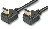 HDMI 1.4 High Speed 3D TV Right Angled 90 Degree Plug Cable 2m