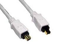 Newlink Firewire IEEE1394 4 to 4 pin Cable Lead Gold Ends 4.5m White