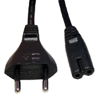 Power Cord EURO Plug to Figure 8 Fig of 8 Mains Lead Cable C7 10m