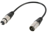 PULSE 3 Pin XLR Plug to 5 Pin DMX Female Socket Adapter Cable 0.22m