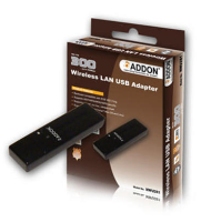 ADDON NWU281 Wireless USB USB Dongle 300Mbps LAN Adapter