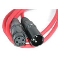 XLR Microphone Lead Balanced Male to Female Audio Cable RED 1.5m