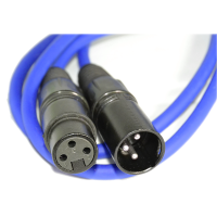 XLR Microphone Lead Balanced Male to Female Audio Cable BLUE 1.5m