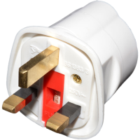 EAGLE Schuko Euro Plug Socket to 13A 3 Pin UK Plug Adapter White