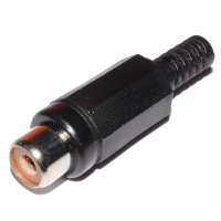 Phono RCA Female Socket Solder Termination Black Pack Of 10