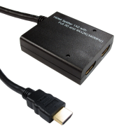 HDMI 1.4 3D TV Pigtail Splitter 1 Device to 2 TVs HI RES 4K x 2K