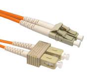 OM3 Orange Fibre Optic LC SC Duplex MM 50 125 Patch LSZH Cable 1m