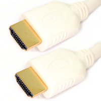 Pro-Signal HQ HDMI Cable WHITE Round Lead Gold Plated 10m