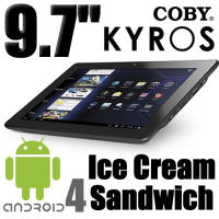 Coby Kyros 9.7 Inch Ice Cream Sandwich Android Capacitive Tablet 8GB