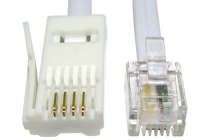 BT 4 Wire Plug to 4 Pin RJ11 Telephone Modem Cable 2m