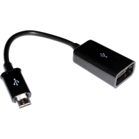 OTG USB On The Go Host Adapter Cable USB A Female to Micro B Black