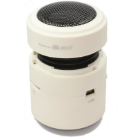 NANOBEAT Portable 10 Watt Vibration Expansion Speaker System White