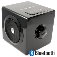 BT-205 CUBE Wireless Bluetooth Rechargeable Speaker Super Bass BLACK