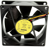 Case Fan for PC Tower 80mm x 80 x 25mm 12V 0.16A Sleeve 3 Pin