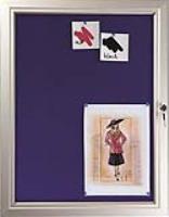 Lockable Felt Pin Notice Boards