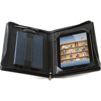 Deluxe Zipped iPad Case with Notebook Holder