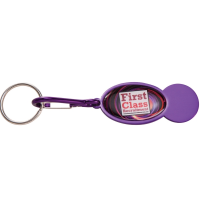 Shopper Trolley Coin Keyring