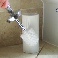White Ceramic Toilet Brush