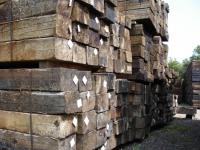 Used European Pine railway sleepers G1/2