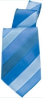 Uniform Works A871 Blue Chunky Striped Tie