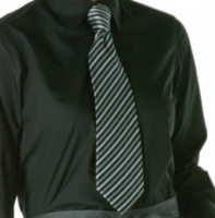 Uniform Works A885 Grey Striped Tie