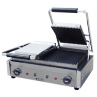 Apollo ABCGD Double Ribbed Contact Grill
