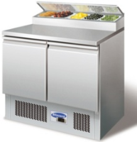 Blizzard BCC2EN 2 Door Prep Top Compact Gastronorm Saladette Counters