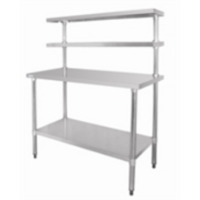 Vogue Stainless Steel Table with Gantry Shelves - CC359