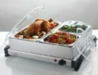 CK1004-Gino D'acampo 3 Pan Dry Heat Buffet Server