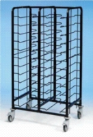 'Club' Epoxy Coated Side By Side Unit Tray Clearing Trolleys