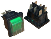 CP.SW.6245 Green Rocker Switch - Non Indented